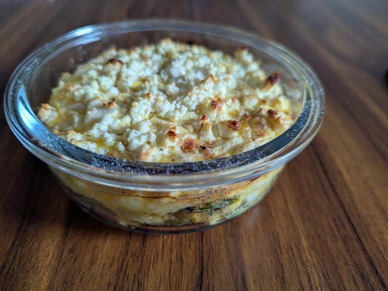 Keto Spinat Feta Auflauf