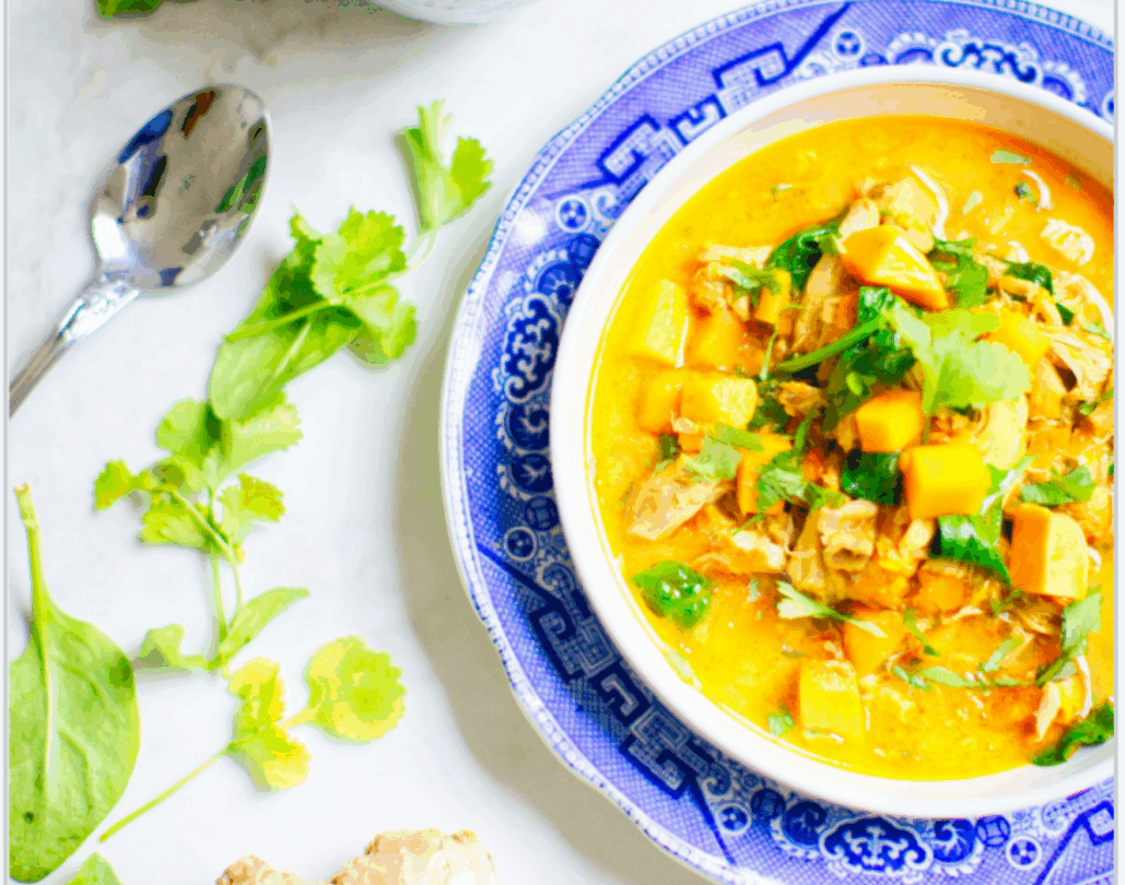 Blumenkohlreis mit Curryhähnchen