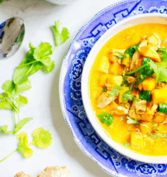 Blumenkohlreis mit Curryhähnchen