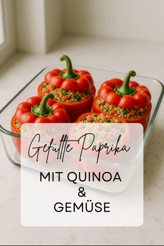Gefüllte Paprika mit Quinoa & Gemüse