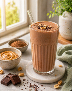 Schoko Erdnuss Shake