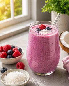 Beeren Kokos Smoothie