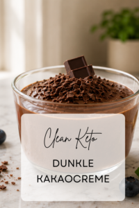Dunkle Schokocreme