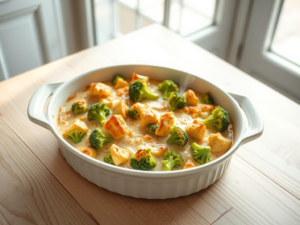 Keto Brokkoli Hähnchenauflauf